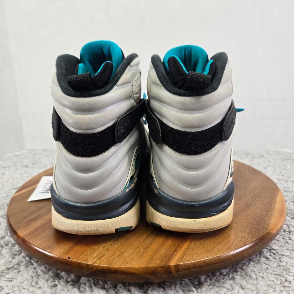 Jordan 8 Retro South Beach 2018 White Turbo Green Sneakers Mens 10 305381-113 - Picture 2 of 12